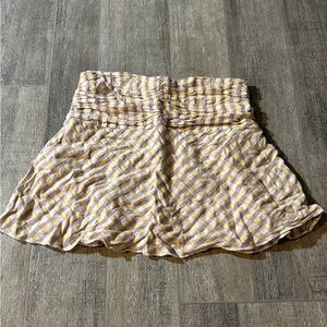 Forever 21 Yellow and Purple Textured Skirt